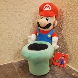 Plush - Mario w/ Warp Pipe 9-inch (NEW) - Super Mario - Nintendo